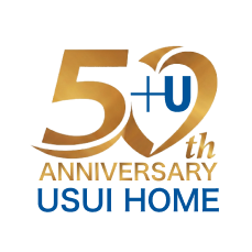 50周年記念 Usui Home ロゴ