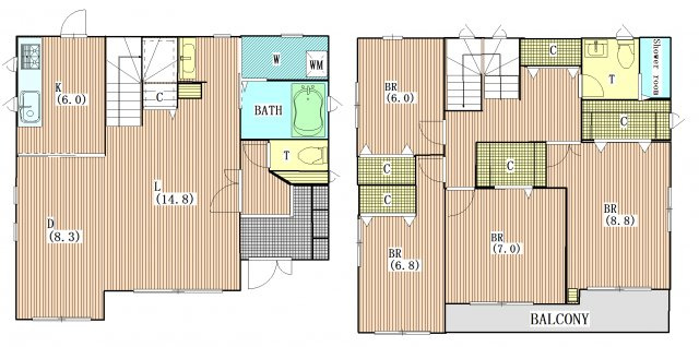 ベース賃貸住宅プランに合わせた設計・建築、間取り